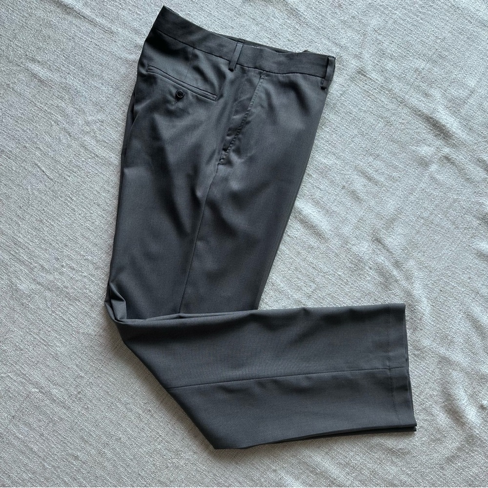 Kenneth Cole Reaction Charcoal Trousers Pants dressy suit size 34x32